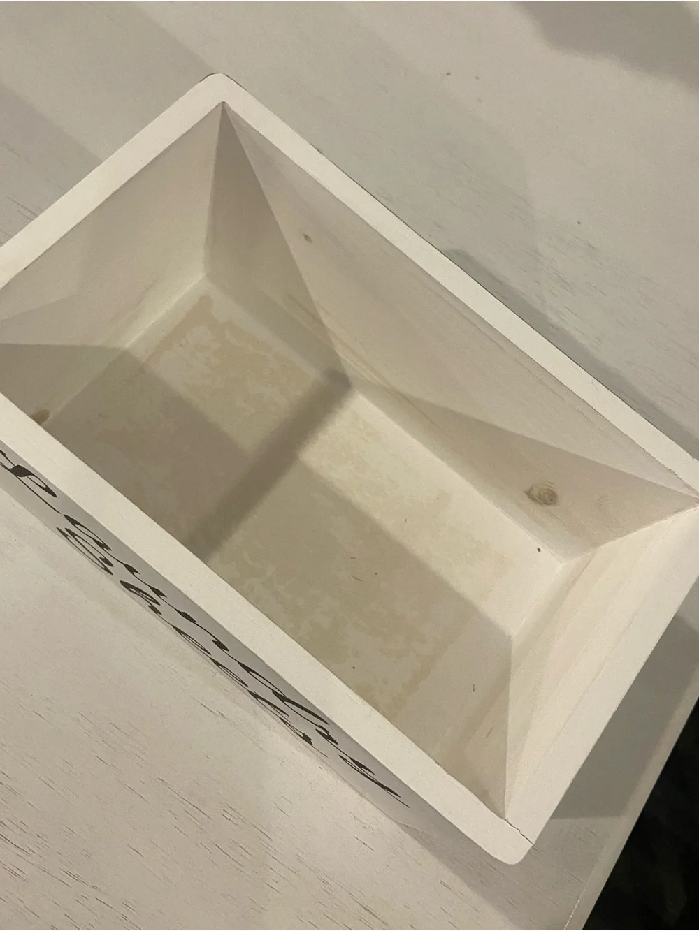 White 'Laundry Sheets' Decorative Storage Box